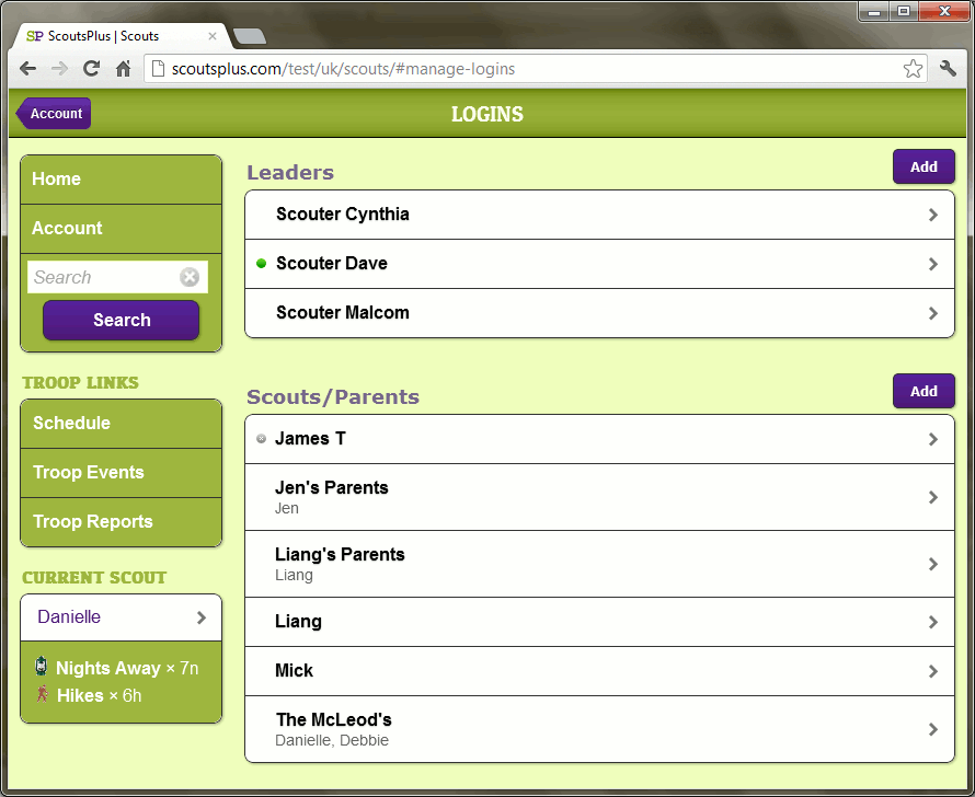 Logins
